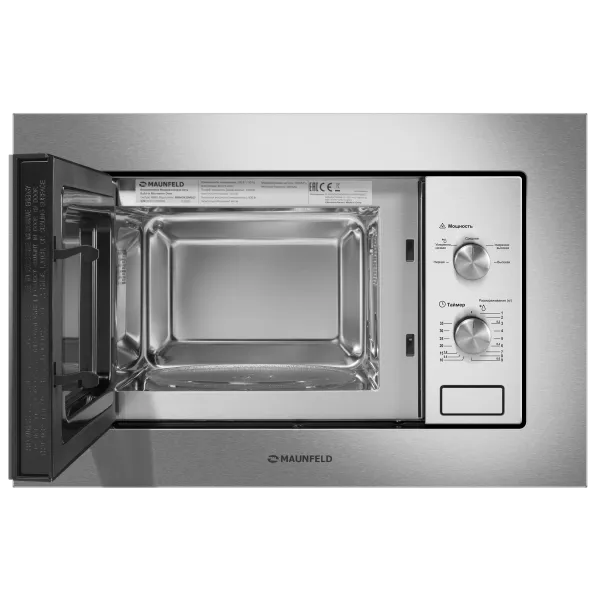 Микроволновая печь встраиваемая MAUNFELD MBMO820MS03 Нержавеющая сталь Микроволновая печь встраиваемая MAUNFELD MBMO820MS03 Нержавеющая сталь