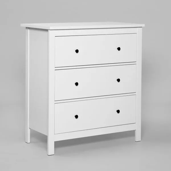 2.08.02.020.1 САГА комод 3 ящика белый 2.08.02.020.1 САГА комод 3 ящика белый