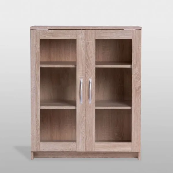 2.02.03.360.3 СИРИУС тумба 2 двери со стеклом 78х95 сонома RU 2.02.03.360.3 СИРИУС тумба 2 двери со стеклом 78х95 сонома RU