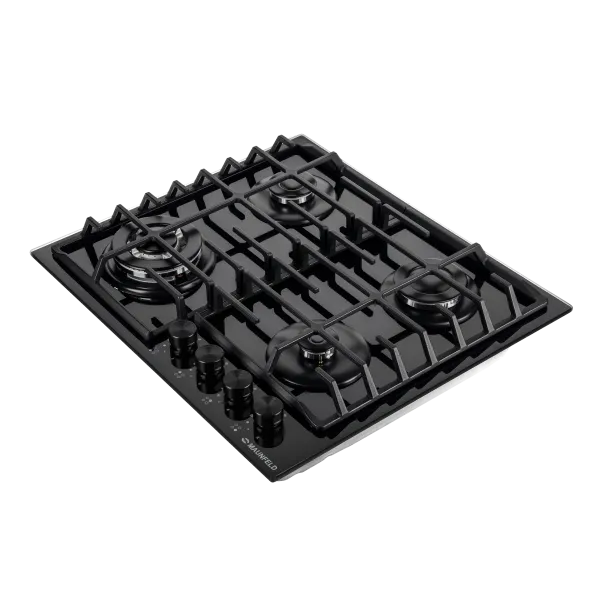 Газовая варочная панель MAUNFELD EGHG.64.63C Черный/черная фурнитура Газовая варочная панель MAUNFELD EGHG.64.63C Черный/черная фурнитура