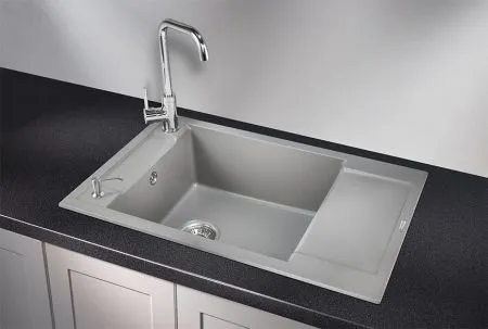 7806, АЛЮМИНИУМ, кухонная мойка, кварц