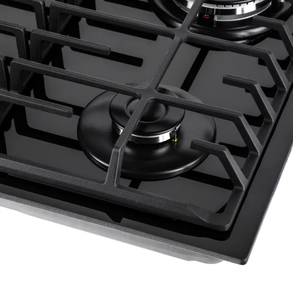 Газовая варочная панель MAUNFELD EGHG.64.63C Черный/черная фурнитура Газовая варочная панель MAUNFELD EGHG.64.63C Черный/черная фурнитура