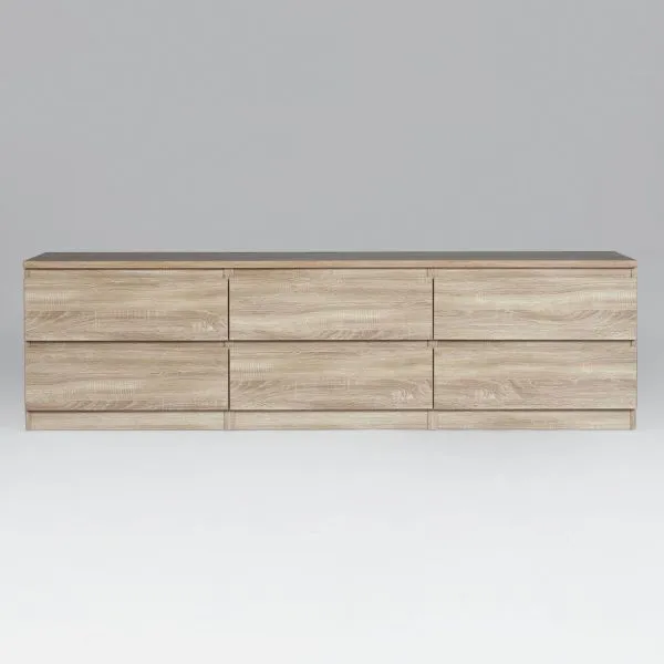 2.03.03.110.3 КАСТОР тумба 6 ящиков RU сонома 2.03.03.110.3 КАСТОР тумба 6 ящиков RU сонома