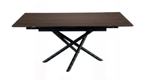 Стол DikLine BX110 Итальянский орех Вармия/опоры черные (2уп.)
