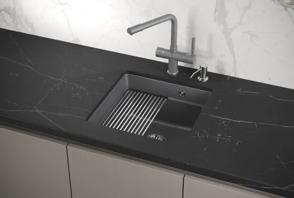 KS-4501U, АЛЮМИНИУМ, кухонная мойка, кварц KS-4501U, АЛЮМИНИУМ, кухонная мойка, кварц