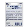 Батарейки MAUNFELD PRO Long Life Alkaline AA (LR6) MBLR6-BL4, блистер 4 шт.