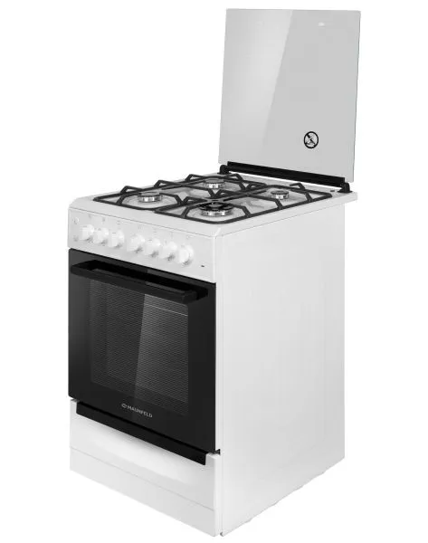 Газовая плита с электрической духовкой MAUNFELD MGC60ECW04 Белый Газовая плита с электрической духовкой MAUNFELD MGC60ECW04 Белый