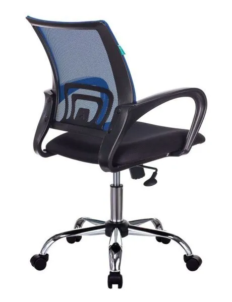 Кресло Бюрократ CH-695NSL синий TW-05 сиденье черный TW-11 сетка/ткань крестов. металл хром
