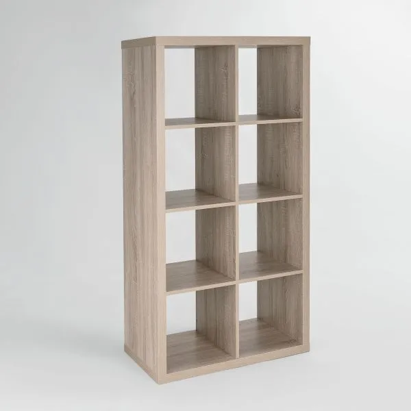 S00654 Фора 8 стеллаж 76х146х38, дуб беленый