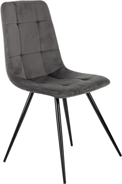 Стул для дома Бюрократ CH-K1_4 комплект 4шт т.серый Holland 18 металл черный на ножках (CH-K1_1/HL18_4)