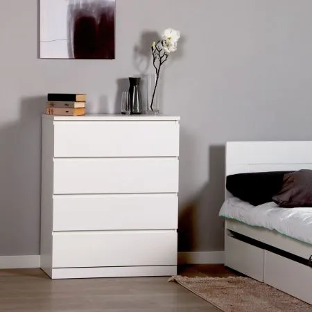 S00234 Варма 4 комод 80х100х40, белый
