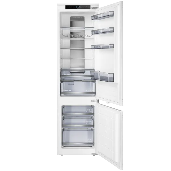 Встраиваемый холодильник NO FROST с инвертором MAUNFELD MBF19354NFWGR LUX Inverter Белый