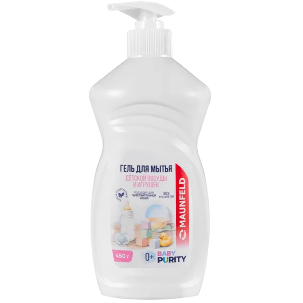 Гель для мытья детской посуды и игрушек Maunfeld Baby Purity 450г MVM450BDL