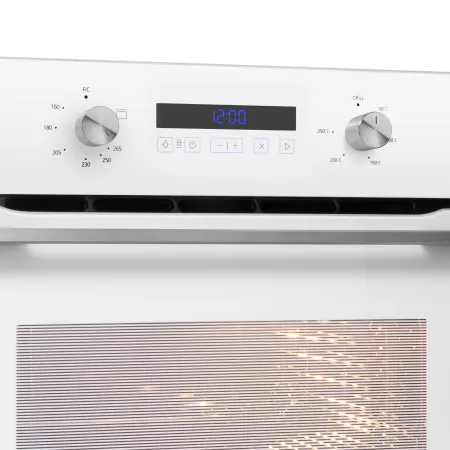 Шкаф духовой газовый с электрическим грилем MAUNFELD MOGM703W Белый