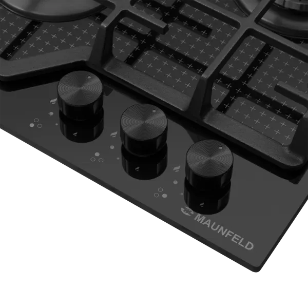 Газовая варочная панель MAUNFELD EGHG.43.73C Черный/черная фурнитура Газовая варочная панель MAUNFELD EGHG.43.73C Черный/черная фурнитура