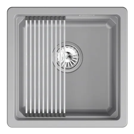 KS-4501iU, ЧЁРНЫЙ, кухонная мойка, кварц