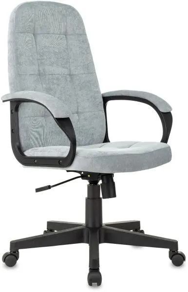 Кресло руководителя Бюрократ CH 002 Fabric серо-голубой Light-28 крестов. пластик Кресло руководителя Бюрократ CH 002 Fabric серо-голубой Light-28 крестов. пластик