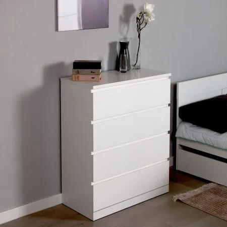 S00234 Варма 4 комод 80х100х40, белый