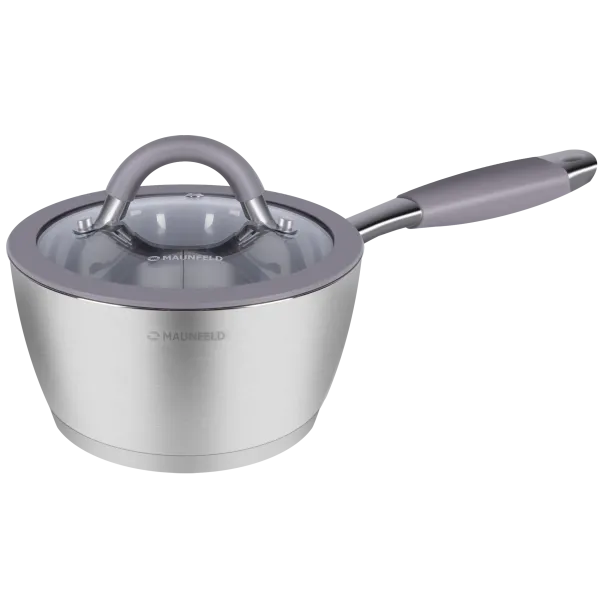 Ковш MAUNFELD LEONA MF18LN01SP из нержавеющей стали со стеклянной крышкой, 16 см, 1,6 л. Ковш MAUNFELD LEONA MF18LN01SP из нержавеющей стали со стеклянной крышкой, 16 см, 1,6 л.