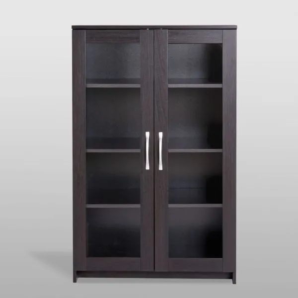 Тумба СИРИУС с двумя стеклянными дверьми, цвет Дуб Венге Тумба СИРИУС с двумя стеклянными дверьми, цвет Дуб Венге