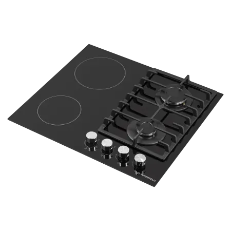 Комбинированная варочная панель MAUNFELD EEHG.642VC.3CB/KG Черный