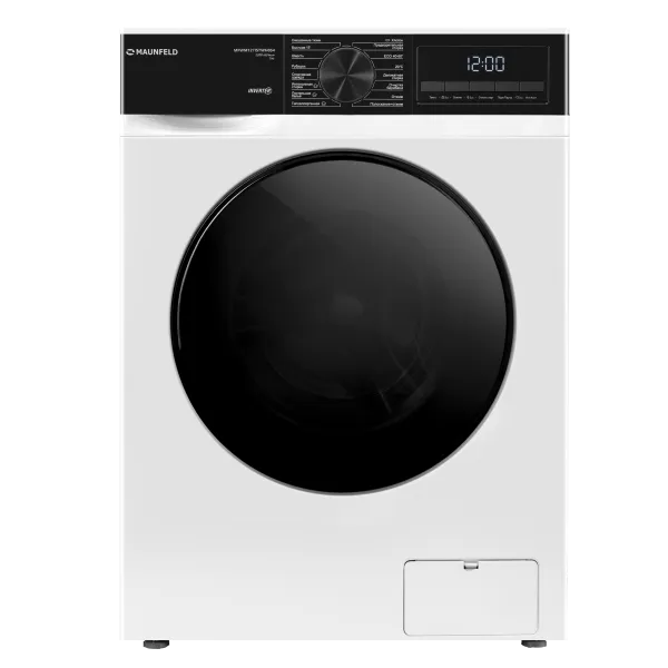 Стиральная машина с инвертором и паром MAUNFELD MFWM127ISTWH054 Белый