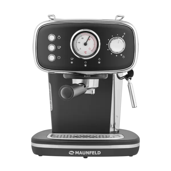 Кофемашина рожкового типа MAUNFELD MF-736BK Черный Кофемашина рожкового типа MAUNFELD MF-736BK Черный
