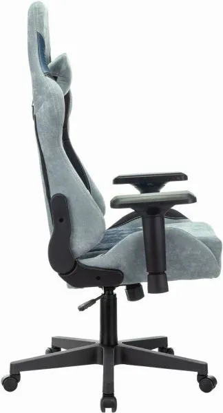 Кресло игровое Zombie VIKING 7 KNIGHT Fabric голубой ткань/эко.кожа с подголов. крестов. металл Кресло игровое Zombie VIKING 7 KNIGHT Fabric голубой ткань/эко.кожа с подголов. крестов. металл