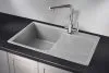 7804, АЛЮМИНИУМ, кухонная мойка, кварц