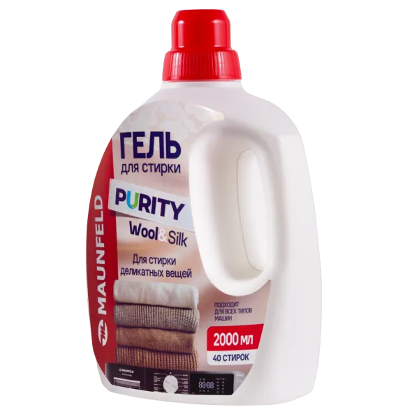 Гель для стирки Maunfeld Purity Wool&Silk 2000мл MWL2000PD Белый Гель для стирки Maunfeld Purity Wool&Silk 2000мл MWL2000PD Белый