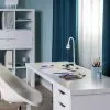 S00432 Ингар 1/5Т стол письменный 120x75x55, белый