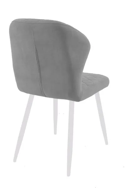 Стул DikLine 239М B22 GREY, ножки белые