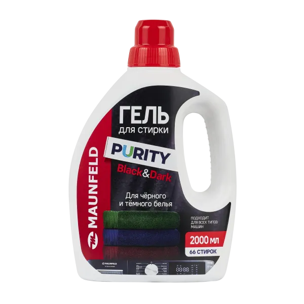 Гель для стирки Maunfeld Purity Black&Dark 2000мл MWL2000PB Бирюзовый Гель для стирки Maunfeld Purity Black&Dark 2000мл MWL2000PB Бирюзовый