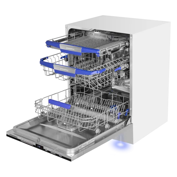 Посудомоечная машина с авто-открыванием MAUNFELD MLP60230 Light Beam Inverter Wi-Fi Нержавеющая сталь Посудомоечная машина с авто-открыванием MAUNFELD MLP60230 Light Beam Inverter Wi-Fi Нержавеющая сталь