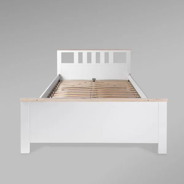 2.08.04.060.14 САГА кровать двойная 140х200 белая/ясень 2.08.04.060.14 САГА кровать двойная 140х200 белая/ясень