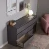 S01088 Варма 6Д комод 160х77х40, серый