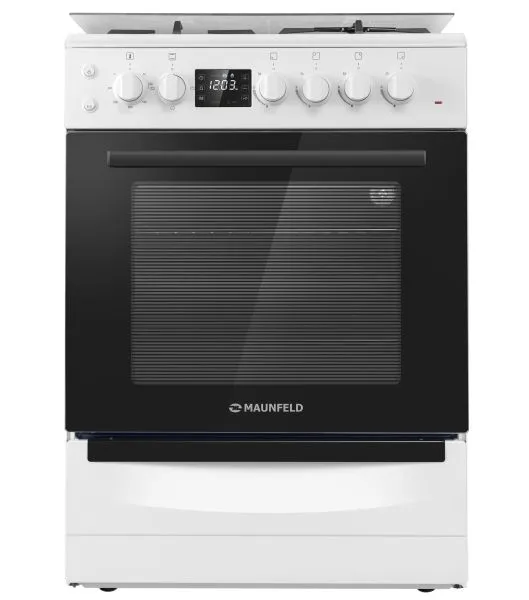 Газовая плита с электрической духовкой MAUNFELD MGC60EC05 Белый Газовая плита с электрической духовкой MAUNFELD MGC60EC05 Белый