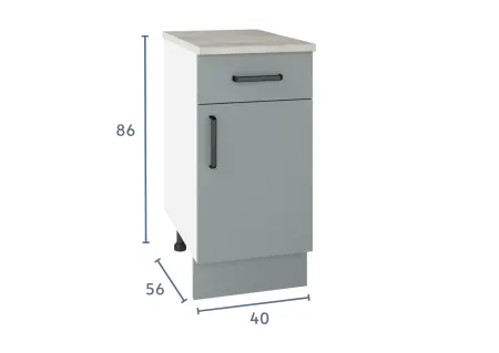Шкаф напольный с ящиком 40х85х60 «Евника» Шкаф напольный с ящиком 40х85х60 «Евника»