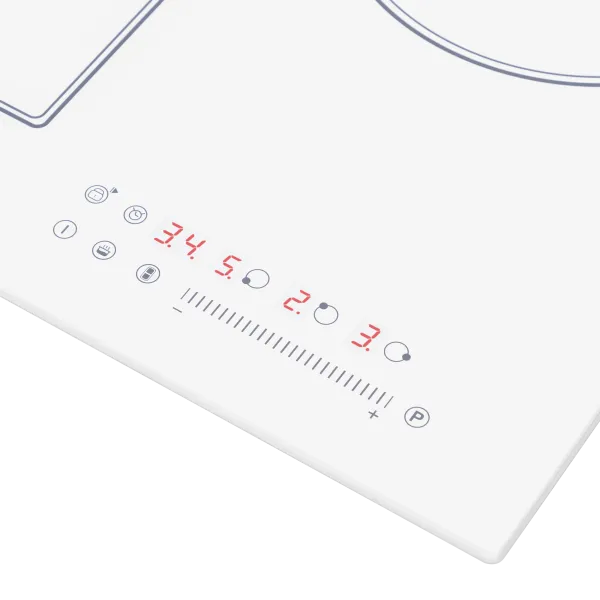 Индукционная варочная панель с объединением зон Bridge Induction MAUNFELD CVI453SBWH Inverter Белый