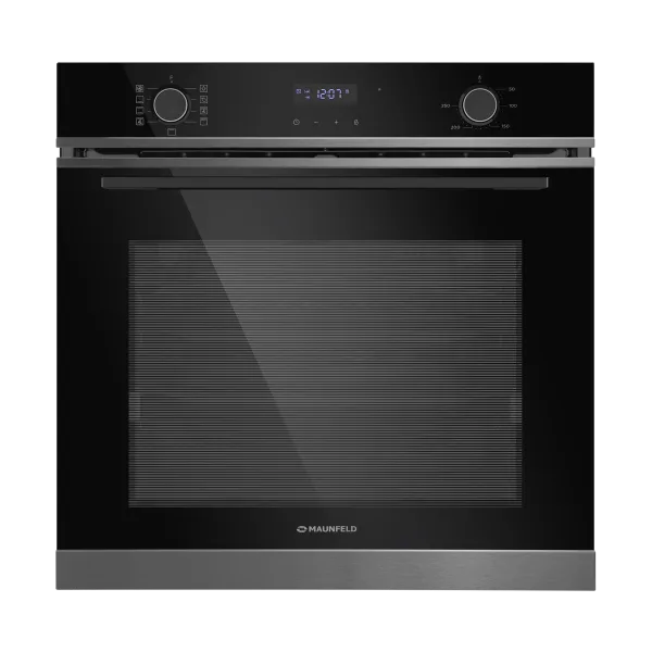Шкаф духовой электрический MAUNFELD MEOM729P Черный/черная фурнитура