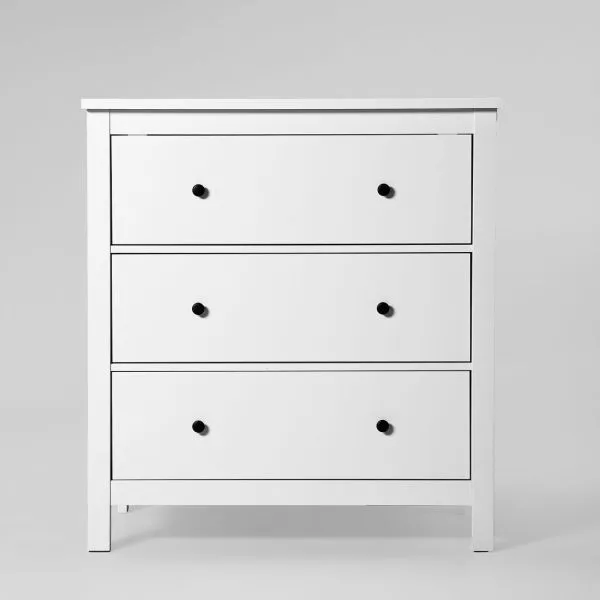 2.08.02.020.1 САГА комод 3 ящика белый 2.08.02.020.1 САГА комод 3 ящика белый