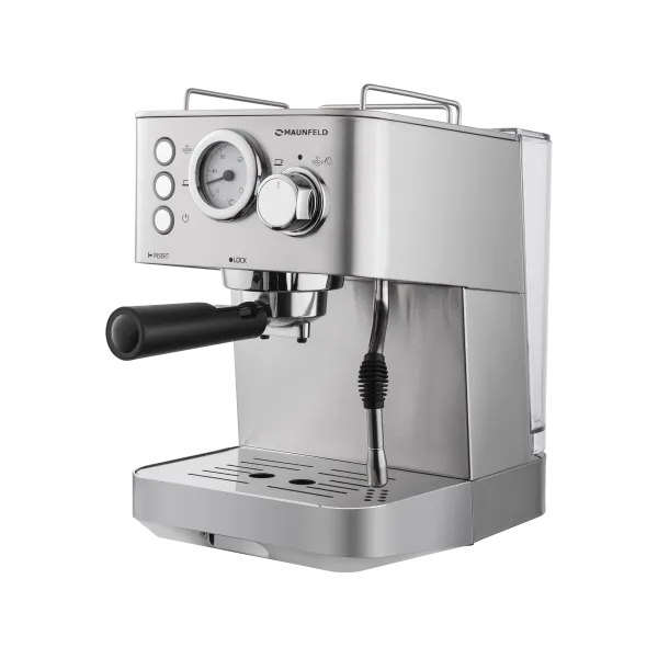 Кофемашина рожкового типа MAUNFELD MF-721S PRO Нержавеющая сталь Кофемашина рожкового типа MAUNFELD MF-721S PRO Нержавеющая сталь