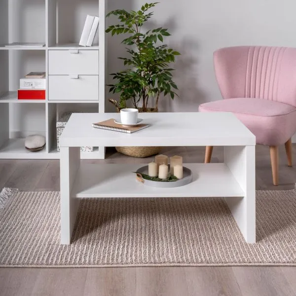S00135 Энкель 82С журнальный cтол 82x50x45, белый