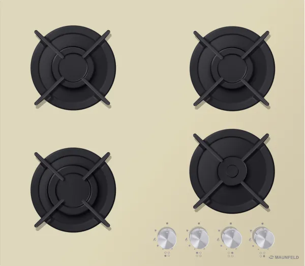 Газовая варочная панель MAUNFELD EGHG.64.1C Бежевый Газовая варочная панель MAUNFELD EGHG.64.1C Бежевый