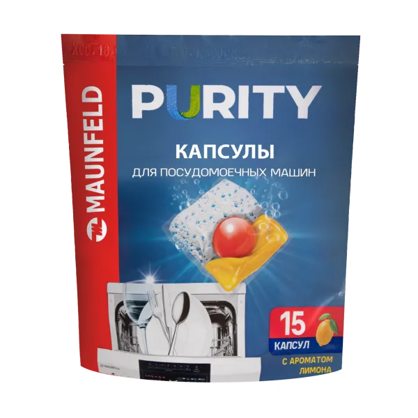 Капсулы для посудомоечной машины Maunfeld Purity MDC15LF (15 шт. в упаковке)