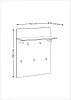 2.02.11.260.1 СИРИУС вешалка 78х100 белая RU 2.02.11.260.1 СИРИУС вешалка 78х100 белая RU