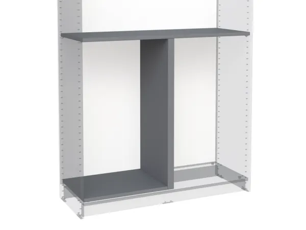 2.06.15.300.4 МАКС секция разделительная 100х36 серая 2.06.15.300.4 МАКС секция разделительная 100х36 серая