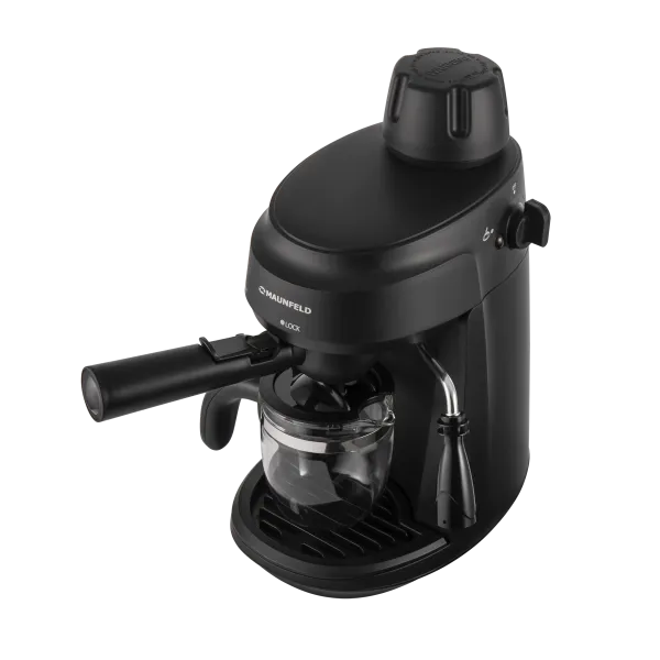 Кофемашина рожкового типа MAUNFELD MF-733BK Черный Кофемашина рожкового типа MAUNFELD MF-733BK Черный