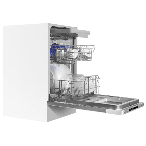 Посудомоечная машина с Aqua Stop MAUNFELD MLP45130 Light Beam Белый Посудомоечная машина с Aqua Stop MAUNFELD MLP45130 Light Beam Белый