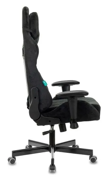 Кресло игровое Zombie VIKING KNIGHT Fabric черный Light-20 с подголов. крестов. металл Кресло игровое Zombie VIKING KNIGHT Fabric черный Light-20 с подголов. крестов. металл